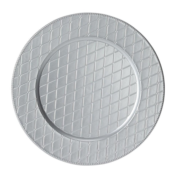 Christmas Matte Finish Silver Serving Plate | 33cm - Choice Stores