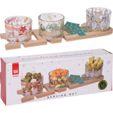 Christmas Serving Board with Glass Bowls - Choice Stores