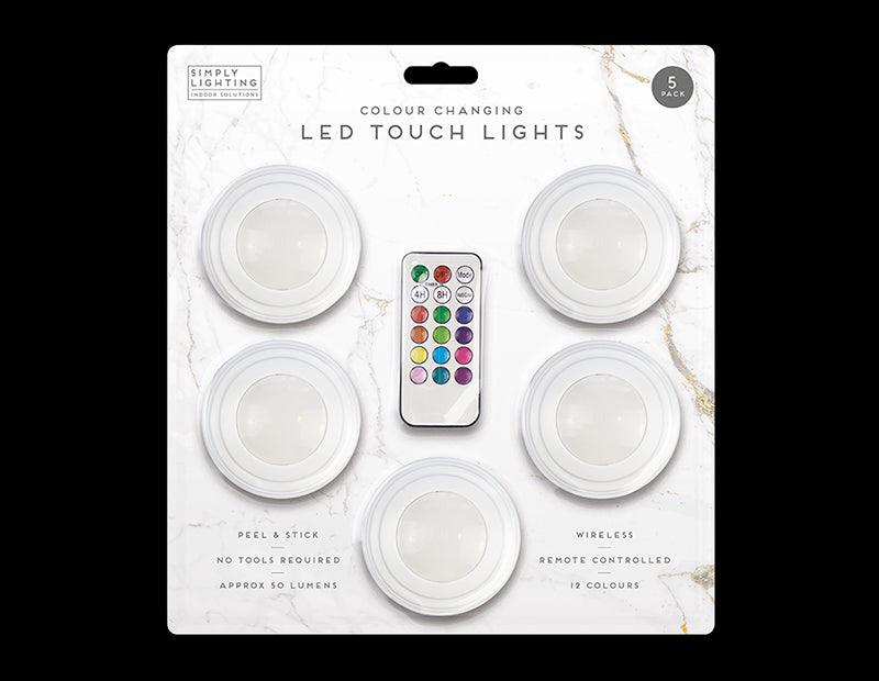 5-PACK WIRELESS REMOTE MORPHING LED LIGHTS