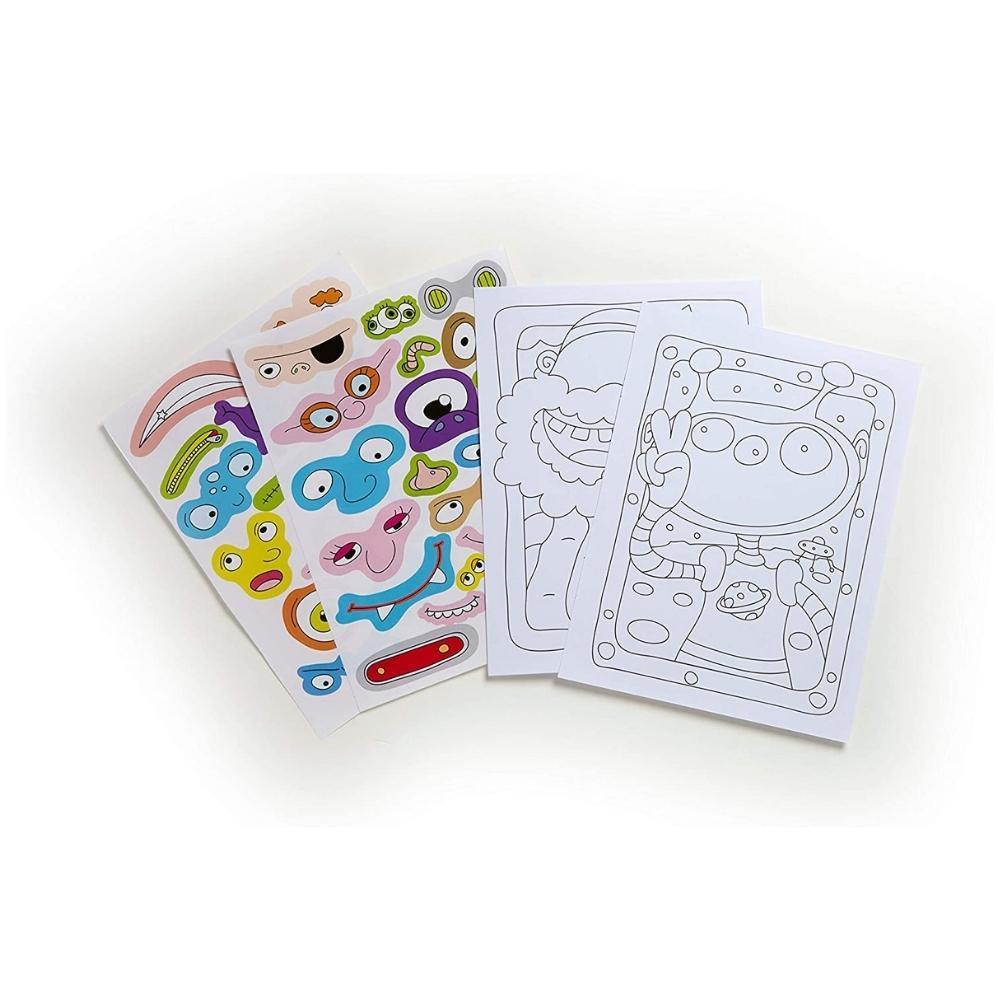 Crayola Funny Faces Animals Colouring & Stickers Book - Choice Stores