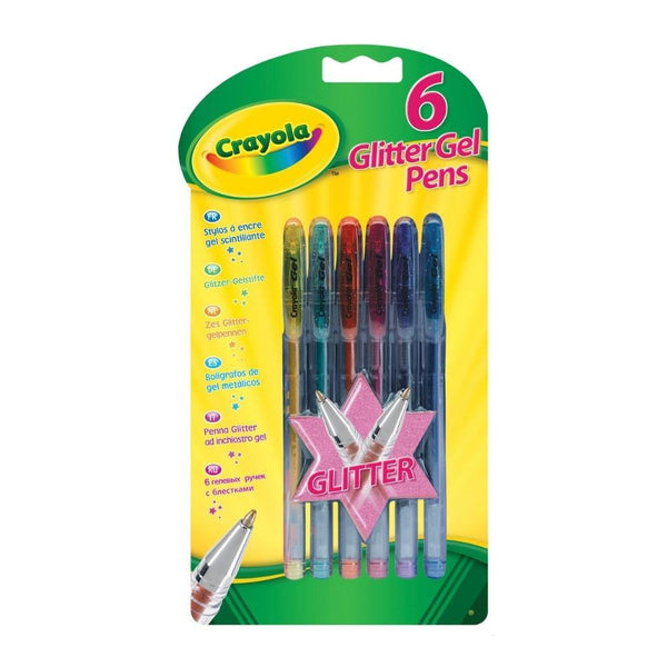 Crayola Glitter Gel Pens | Pack of 6 - Choice Stores