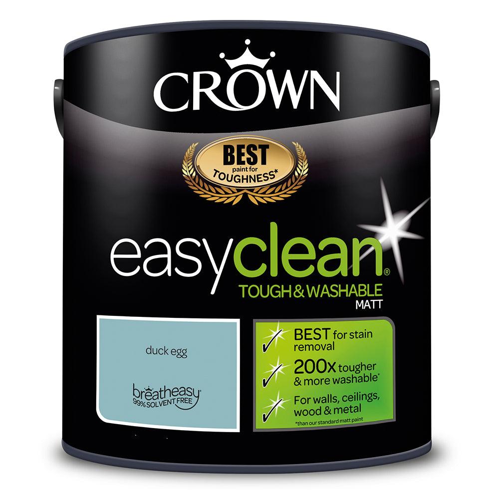 Crown Easyclean Matt Emulsion Paint | Duck Egg - Choice Stores