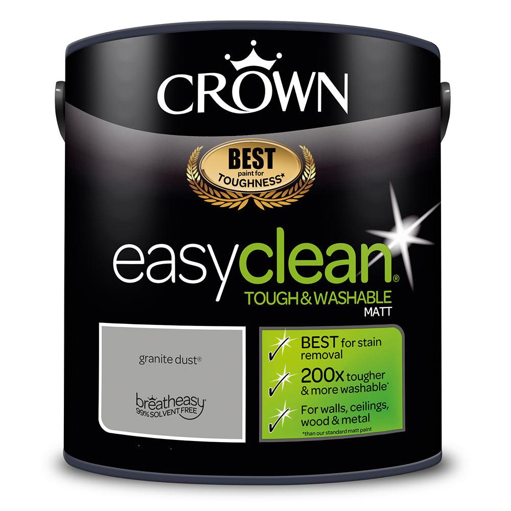 Crown Easyclean Matt Emulsion Paint | Granite Dust - Choice Stores