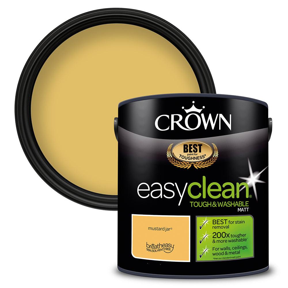 Crown Easyclean Matt Emulsion Paint | Mustard Jar - Choice Stores