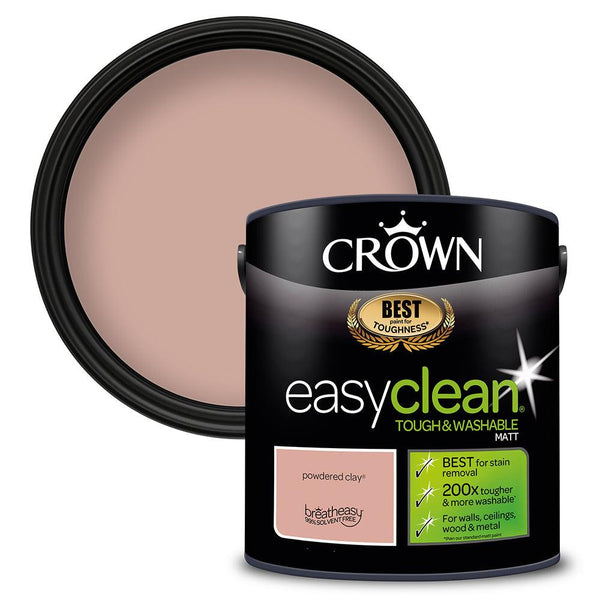 Crown Easyclean Matt Emulsion Paint | Powdered Clay - Choice Stores