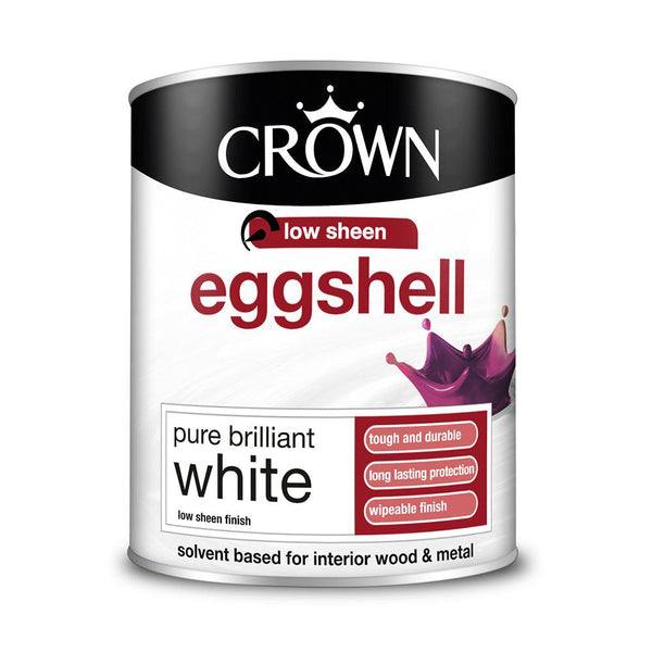 Crown Eggshell Wood & Metal Paint | Brilliant White - Choice Stores