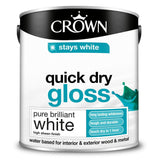 Crown Quick Dry Gloss Paint | Pure Brilliant White - Choice Stores