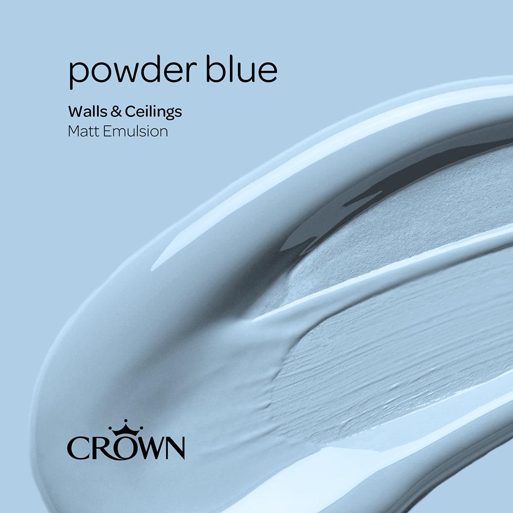 Crown Walls & Ceilings Matt Emulsion | Poweder Blue - Choice Stores