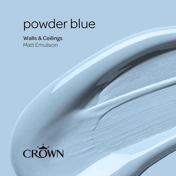 Crown Walls & Ceilings Matt Emulsion | Poweder Blue - Choice Stores