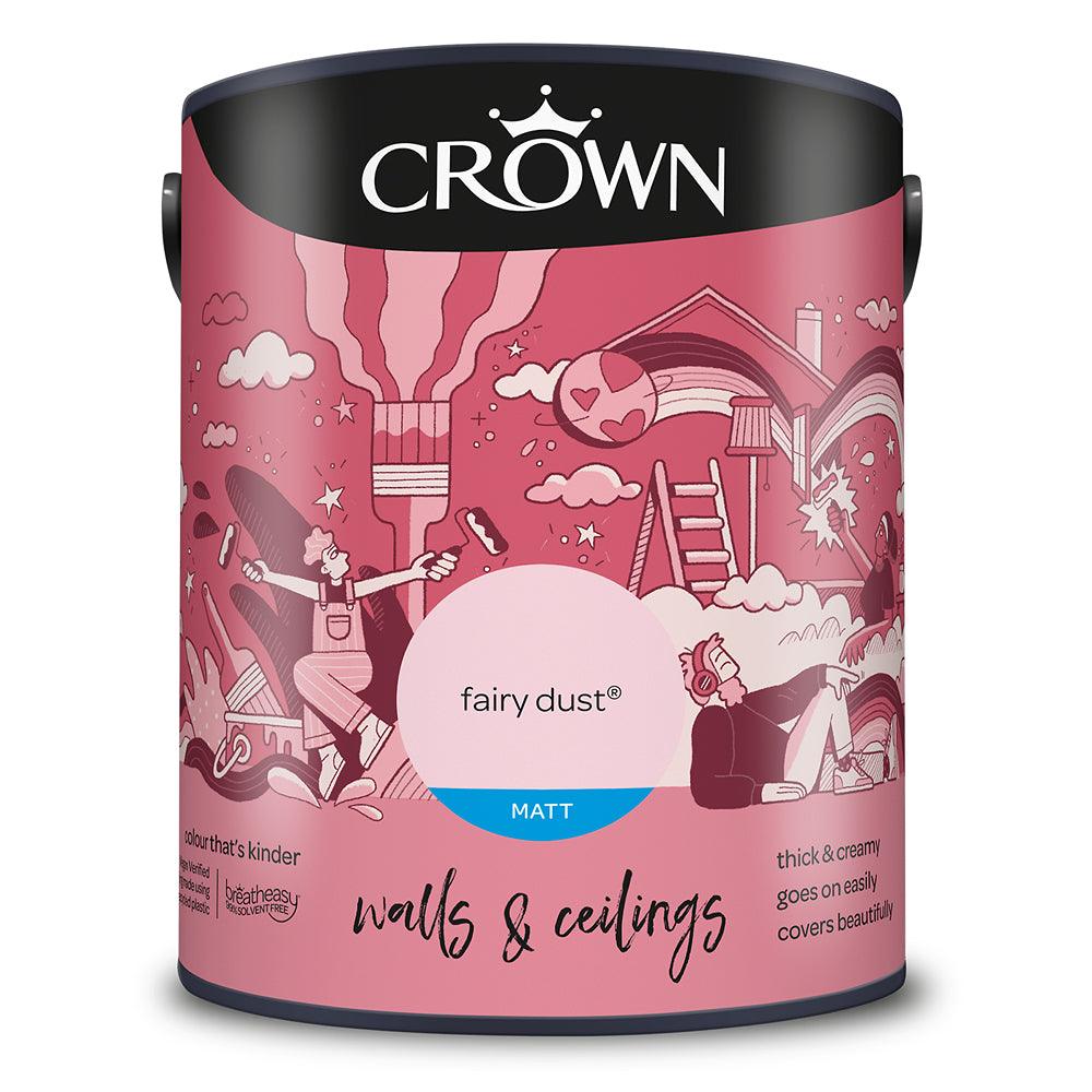 Crown Walls & Ceilings Matt Emulsion Paint | Fairy Dust - Choice Stores