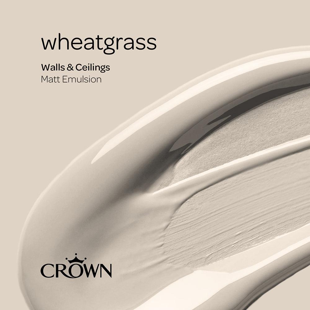 Crown Walls & Ceilings Matt Emulsion Paint | Wheatgrass - Choice Stores