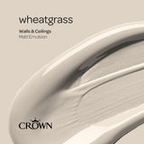 Crown Walls & Ceilings Matt Emulsion Paint | Wheatgrass - Choice Stores