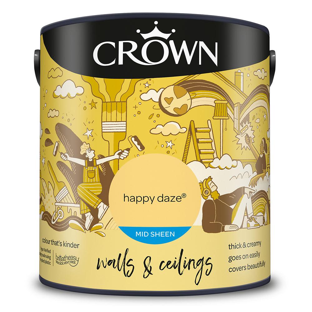 Crown Walls & Ceilings Mid Sheen Emulsion Paint | Happy Daze - Choice Stores