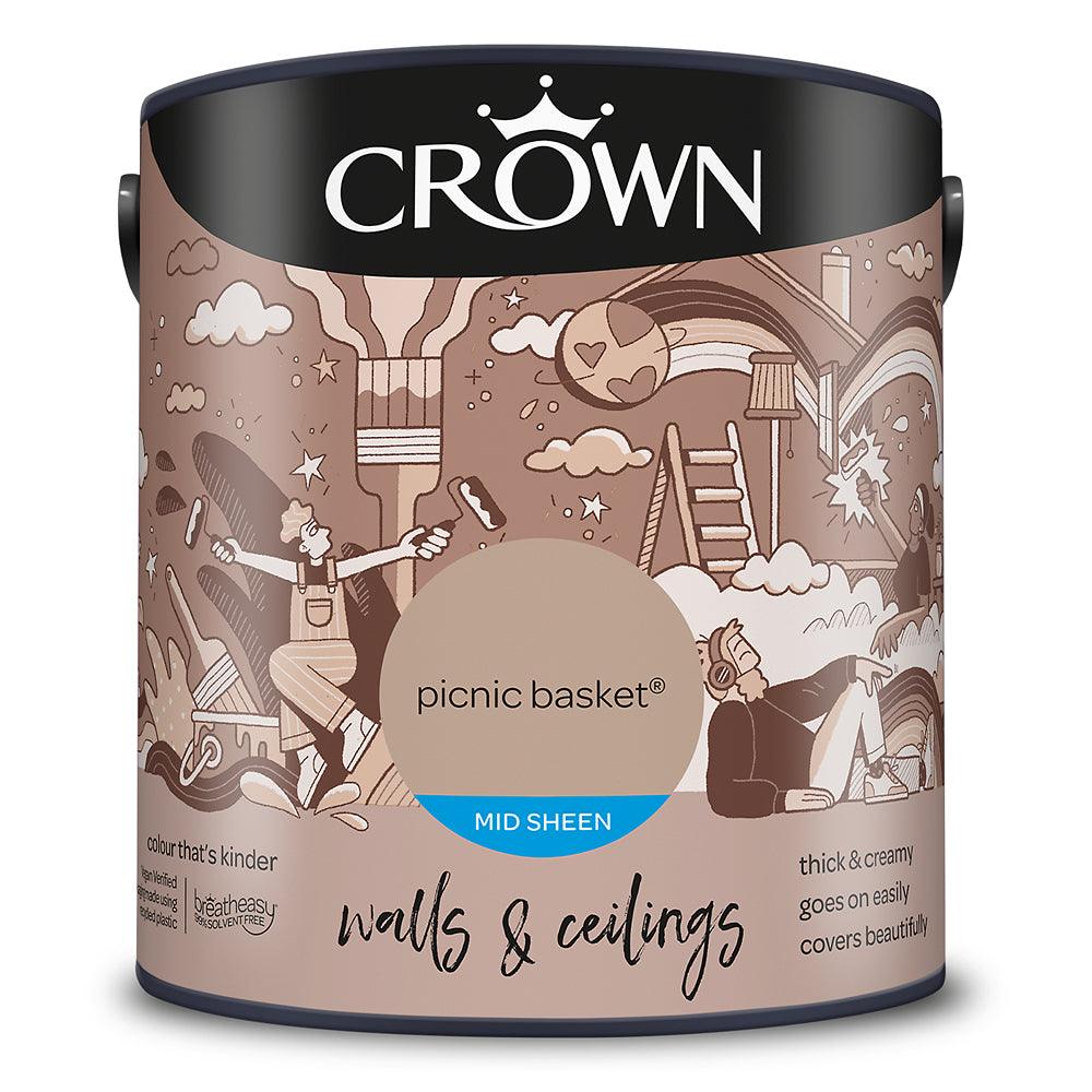 Crown Walls & Ceilings Mid Sheen Emulsion Paint | Picnic Basket - Choice Stores