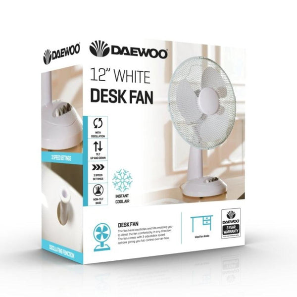 Daewoo 12-inch Desk Fan - Choice Stores