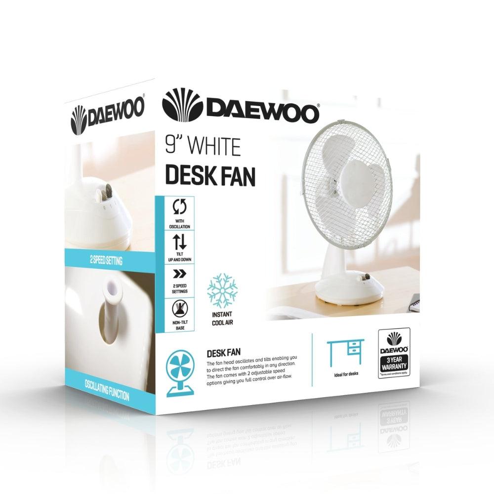 Daewoo 9-inch Portable Desk Fan - Choice Stores