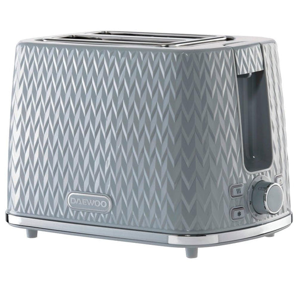 Daewoo Argle Grey 2 Slice Toaster - Choice Stores