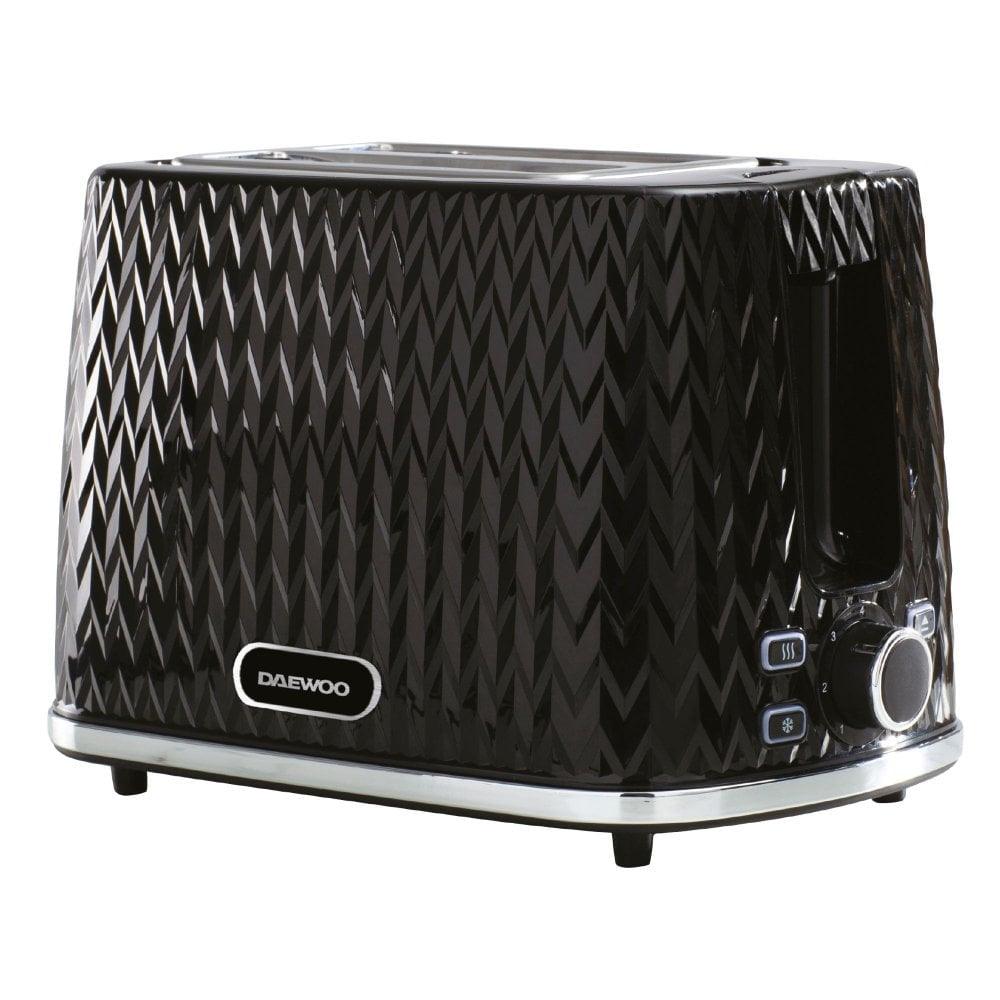 Daewoo Argyle Black 2 Slice Toaster - Choice Stores