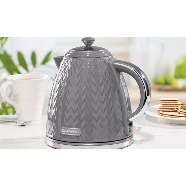 Daewoo Argyle Grey Jug Kettle | 1.7L - Choice Stores