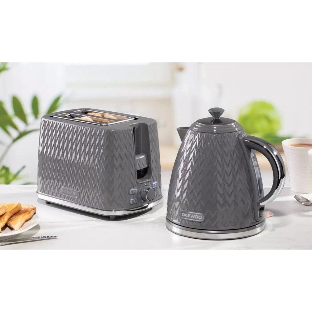 Daewoo Argyle Grey Jug Kettle | 1.7L - Choice Stores