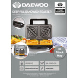 Daewoo Deep Fill Sandwich Maker - Choice Stores