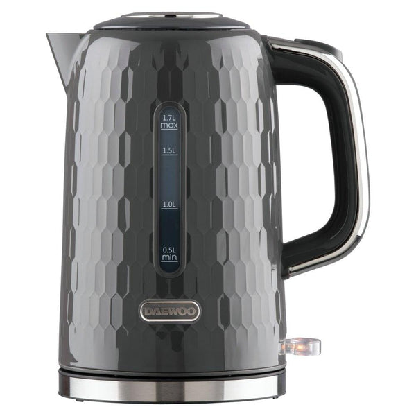 Daewoo Grey Honeycomb Kettle | 1.7L - Choice Stores