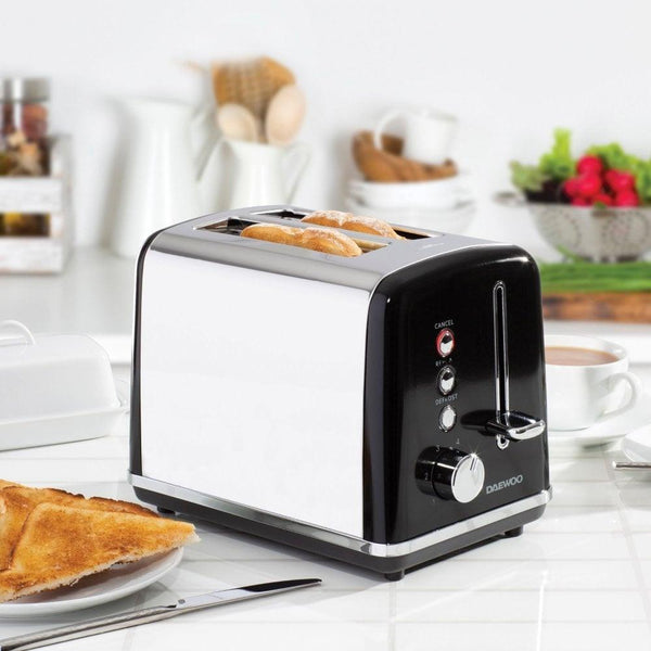 Daewoo Kensington Black 2 Slice Toaster - Choice Stores