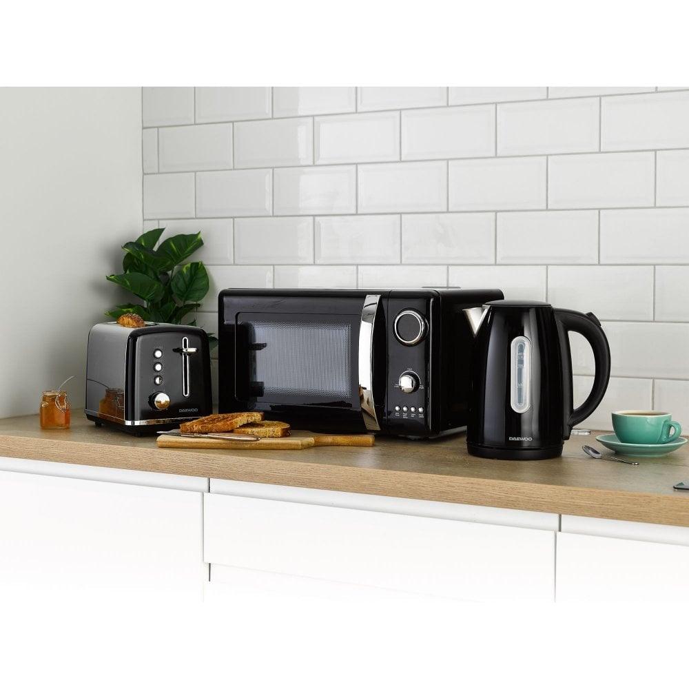 Daewoo Kensington Black 2 Slice Toaster - Choice Stores