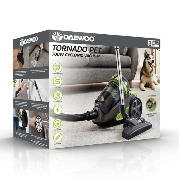 Daewoo Tornado Pet Bagless Pet Cyclonic Vacuum | 700W - Choice Stores