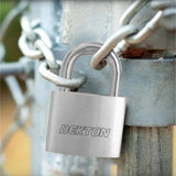 Dekton 40mm Satin Padlock With 3 Security Keys - Choice Stores