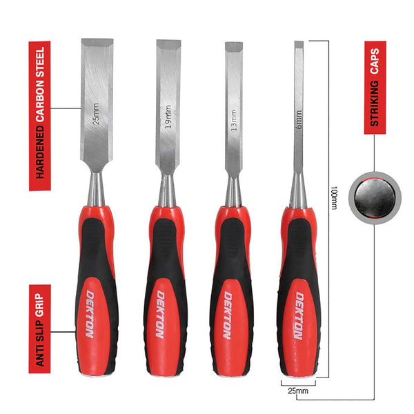 Dekton Chisel Set |4 Piece Set - Choice Stores