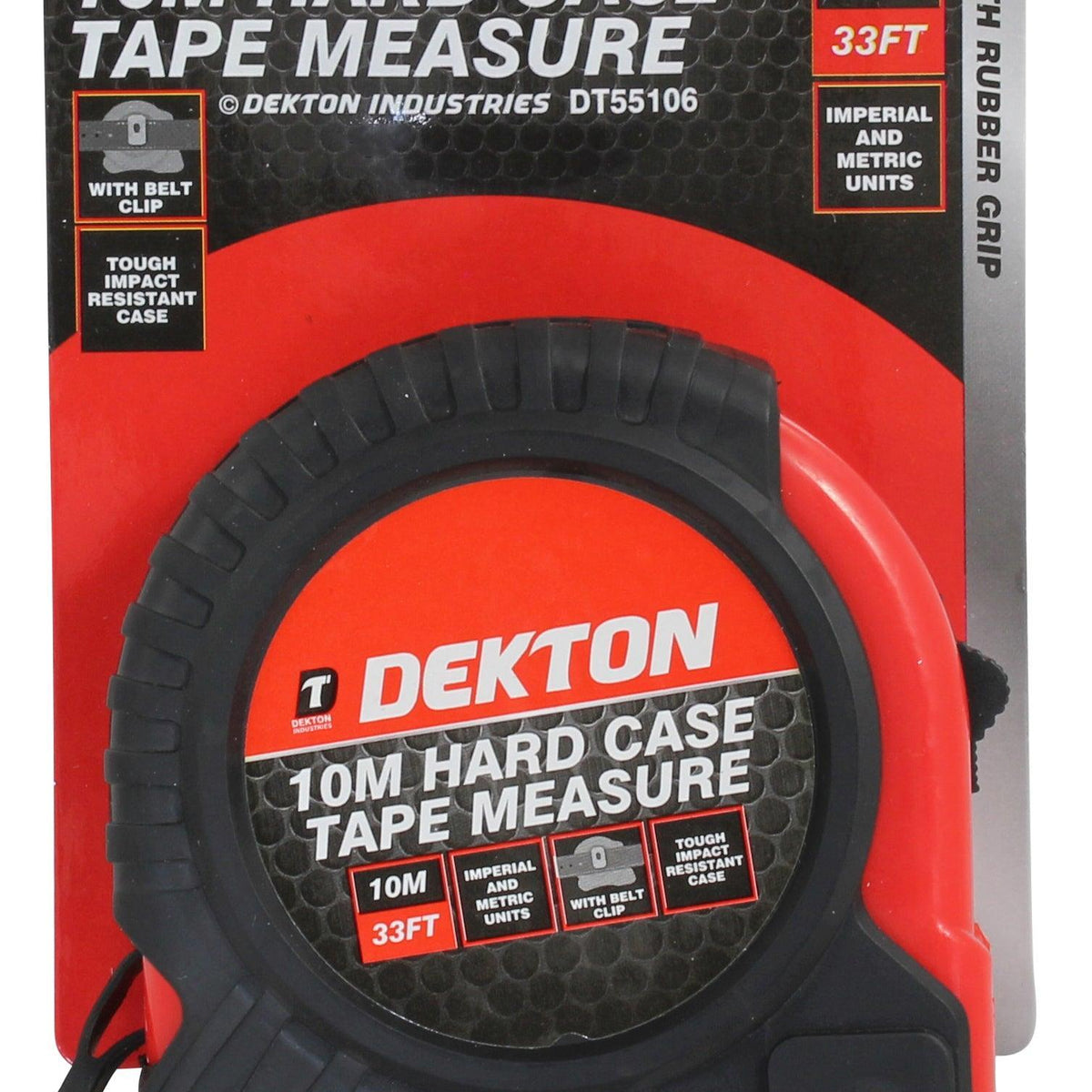 Dekton Hard Case Measure Tape | 10m - Choice Stores