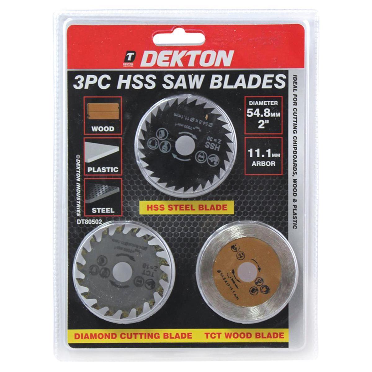 Dekton | HSS Mini Saw Blades Mini Blades 3 Piece DT80502 - Choice Stores