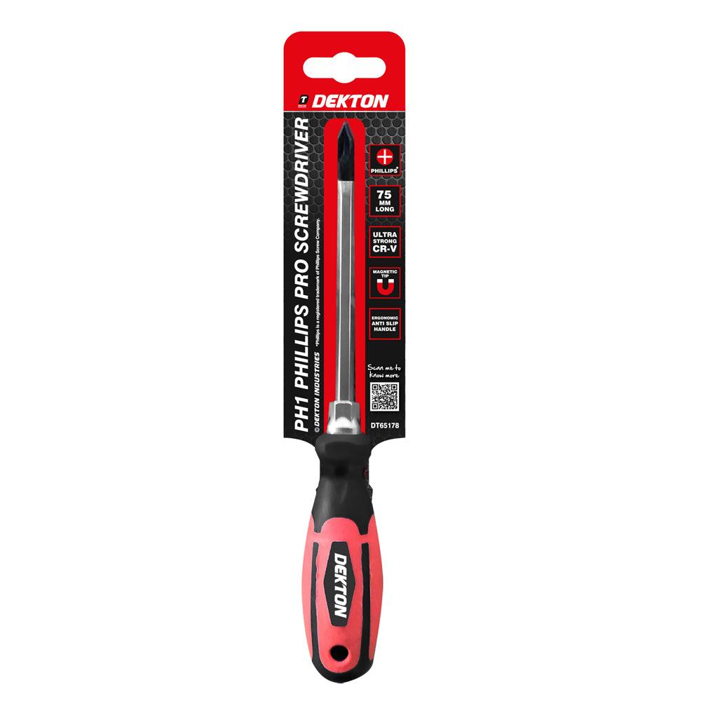 Dekton Philips No1 x 75 mm Pro Screwdriver - Choice Stores