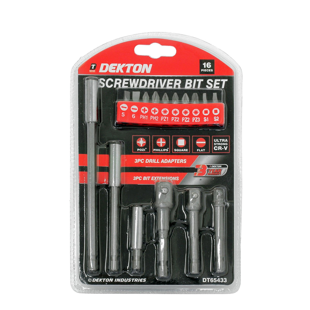 Dekton Screwdriver Bit Set | 16 Piece - Choice Stores