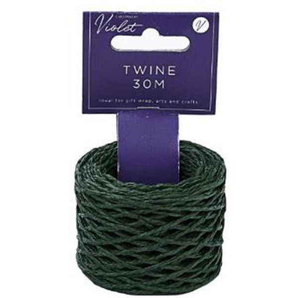 Design By Violet Christmas Dark Green Gifting Twine | 30m - Choice Stores