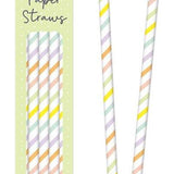 Easter Pastel Stripe Paper Straws | Pack of 30 - Choice Stores