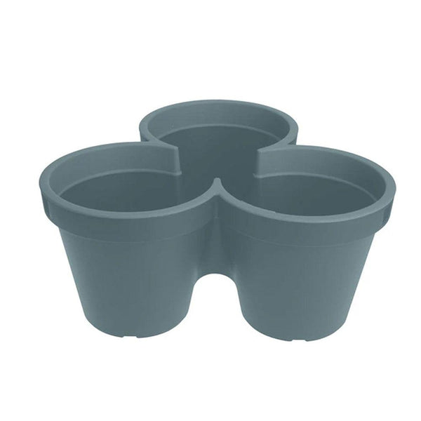 Ecken Kanten Pastel Blue 3 Section Flowerpot | 44cm - Choice Stores