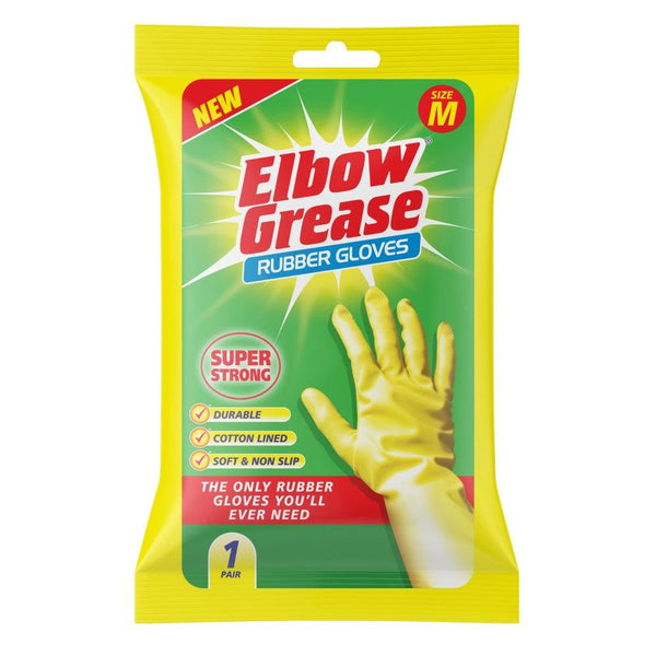 Elbow Grease Rubber Gloves Medium | 1 Pair - Choice Stores