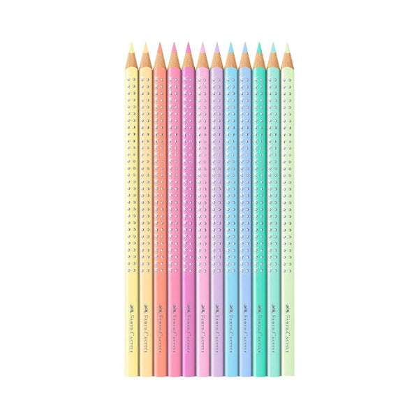 Faber Sparkle Pencils Tin of 12 Pastel Colours - Choice Stores