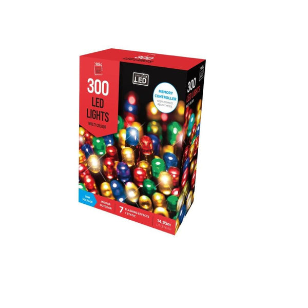 Festive Magic 300 Multicoloured LED Christmas Lights | 8 Functions - Choice Stores