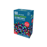 Festive Magic 50 Multicoloured Battery Powered LED Timer Christmas Lights | 8 Functions - Choice Stores