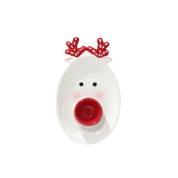 Festive Magic Ceramic Reindeer Plate | 20cm - Choice Stores