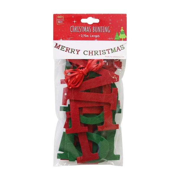 Festive Magic Merry Christmas Felt Garland | 2.75m - Choice Stores