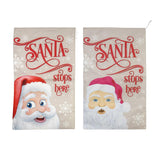 Festive Magic Traditional Santa Stops Here Sack | 75cm - Choice Stores