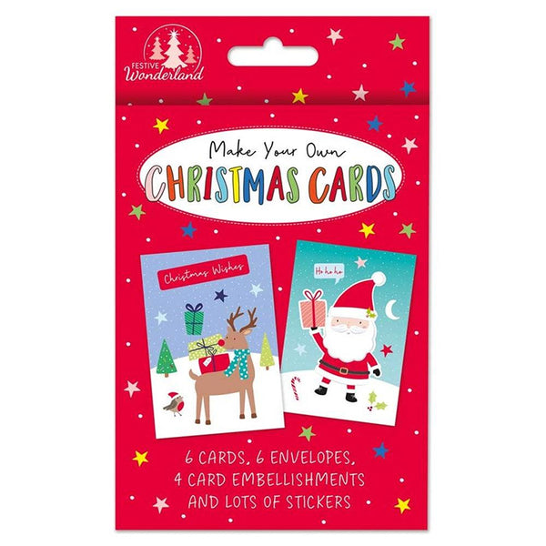 Festive Wonderland Make Your Own Christmas Cards | Pack of 6 - Choice Stores