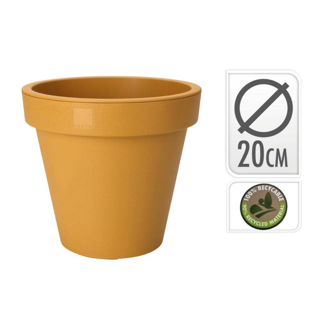 Flowerpot Ecken & Kanten Round | Ocher - Choice Stores