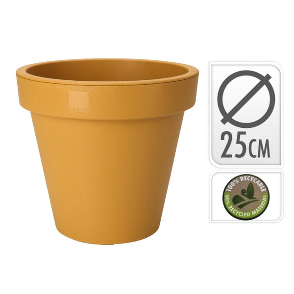 Flowerpot Ecken & Kanten Round | Ocher - Choice Stores