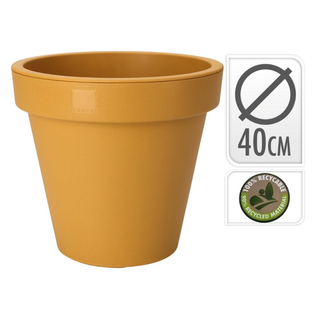 Flowerpot Ecken & Kanten Round | Ocher - Choice Stores