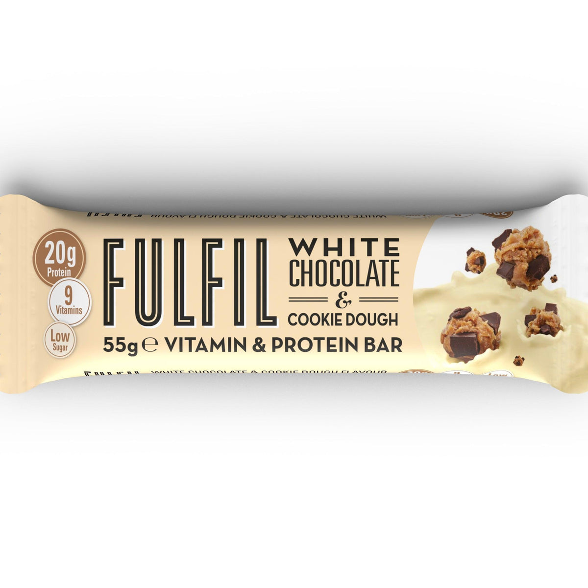 Fulfil White Chocolate & Cookie Dough Vitamin & Protein Bar | 55g - Choice Stores